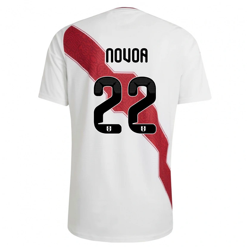 Danxen Dámské Peru Cindy Novoa #22 Bílá Červená Černá Domů Hráčské Dresy 26-28 Dres