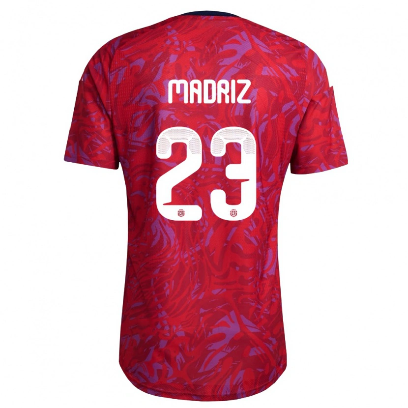 Danxen Dámské Kostarika Abraham Madriz #23 Červená Fialová Námořnická Domů Hráčské Dresy 26-28 Dres