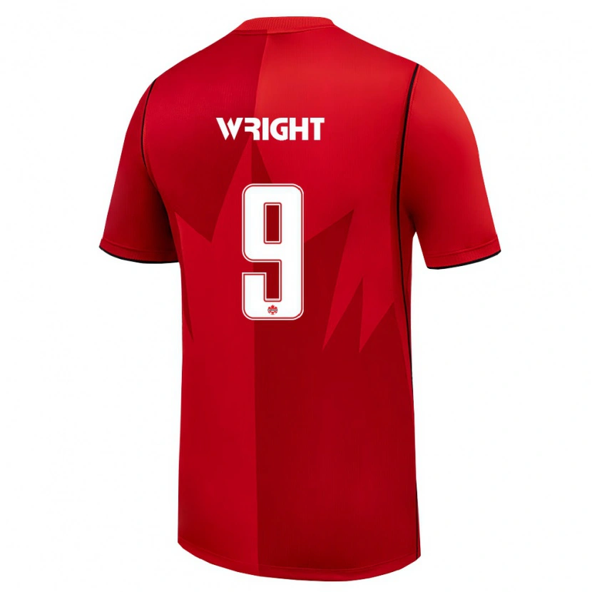Danxen Dámské Kanada Lowell Wright #9 Červená Bílá Domů Hráčské Dresy 26-28 Dres