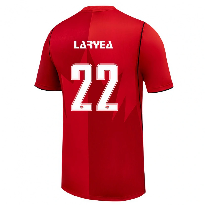 Danxen Dámské Kanada Richie Laryea #22 Červená Bílá Domů Hráčské Dresy 26-28 Dres
