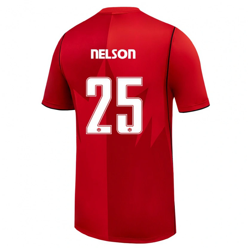 Danxen Dámské Kanada Jayden Nelson #25 Červená Bílá Domů Hráčské Dresy 26-28 Dres