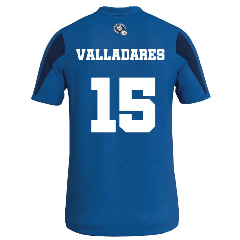 Danxen Dámské Salvador Jefferson Valladares #15 Modrá Námořnická Domů Hráčské Dresy 26-28 Dres