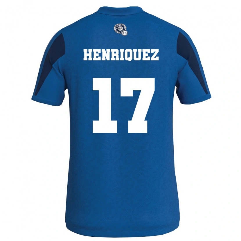 Danxen Dámské Salvador Jairo Henríquez #17 Modrá Námořnická Domů Hráčské Dresy 26-28 Dres