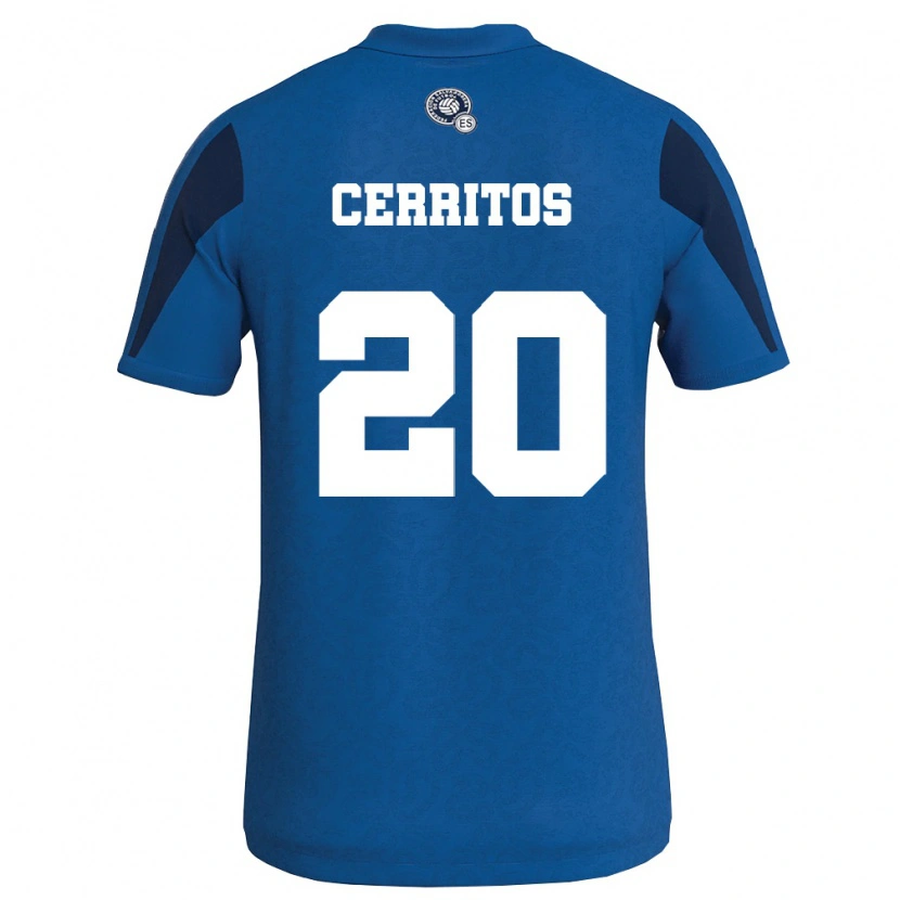 Danxen Dámské Salvador Mauricio Cerritos #20 Modrá Námořnická Domů Hráčské Dresy 26-28 Dres