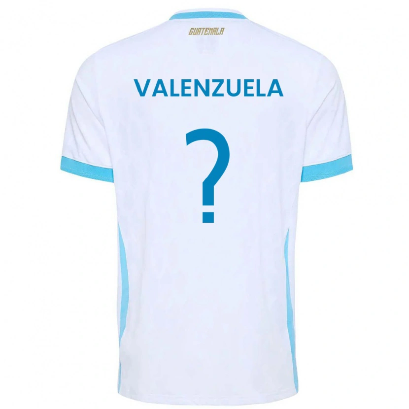 Danxen Dámské Guatemala Briana Valenzuela #0 Bílá Nebeská Modrá Zlatá Domů Hráčské Dresy 26-28 Dres