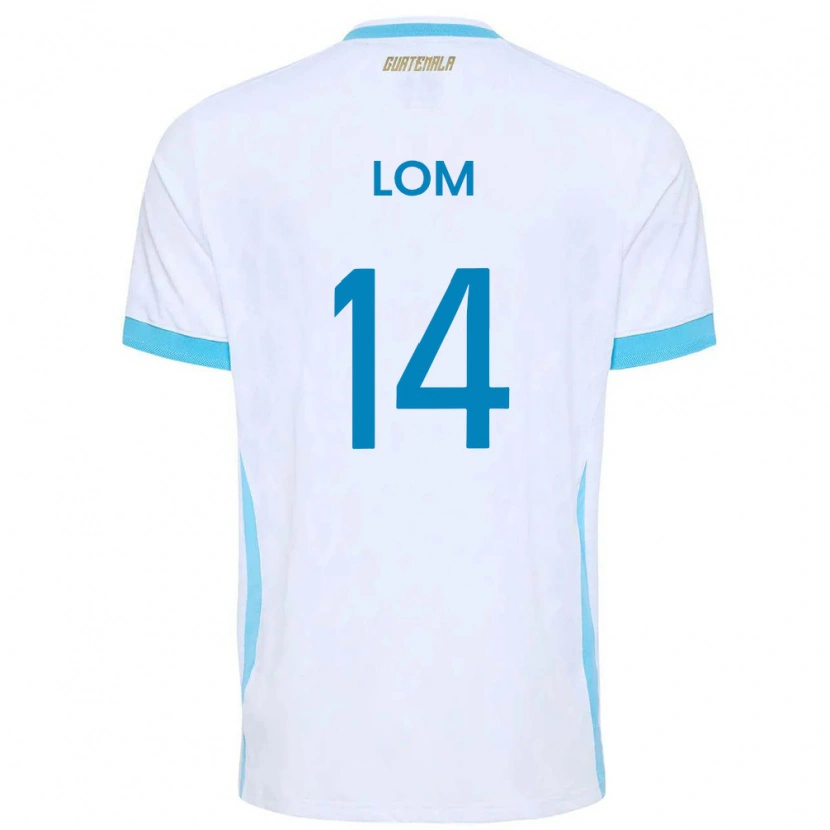 Danxen Dámské Guatemala Darwin Lom #14 Bílá Nebeská Modrá Zlatá Domů Hráčské Dresy 26-28 Dres