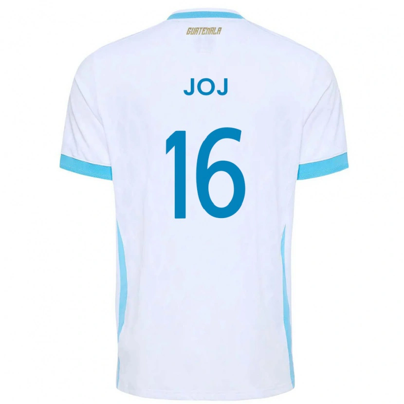 Danxen Dámské Guatemala José Joj #16 Bílá Nebeská Modrá Zlatá Domů Hráčské Dresy 26-28 Dres