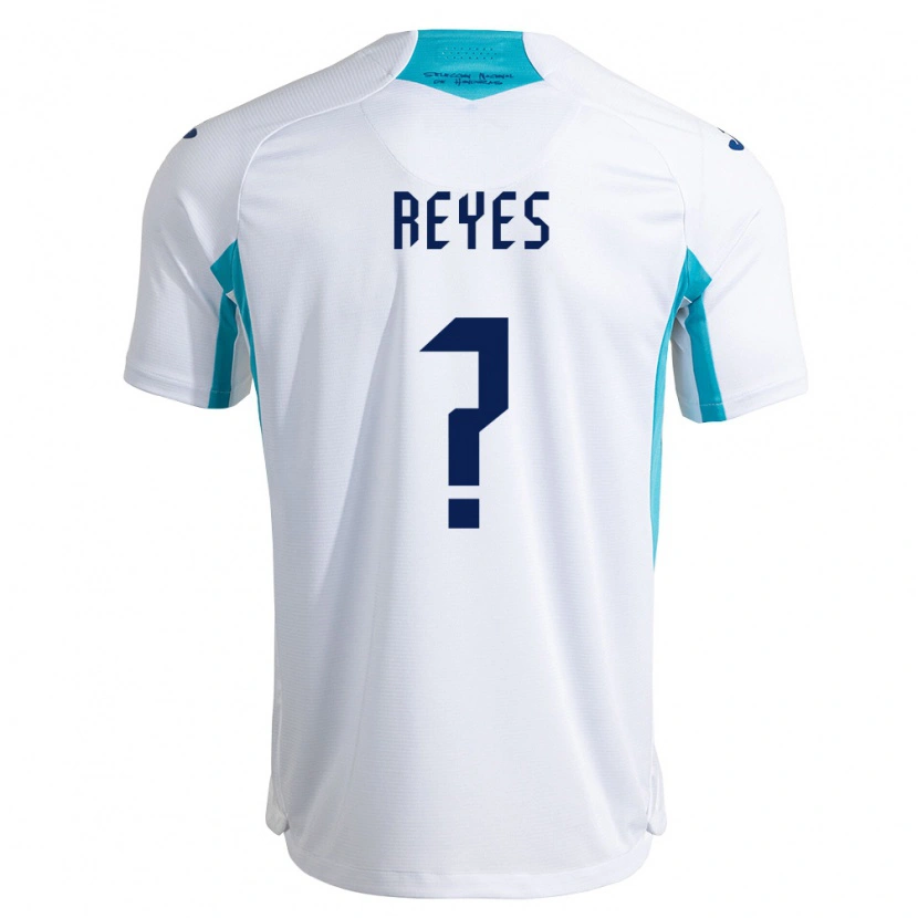 Danxen Dámské Honduras Elkin Reyes #0 Bílá Modrá Nebeská Modrá Domů Hráčské Dresy 26-28 Dres