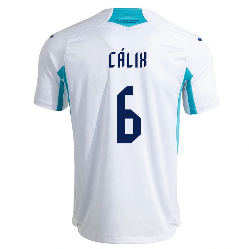 Danxen Dámské Honduras Noel Cálix #6 Bílá Modrá Nebeská Modrá Domů Hráčské Dresy 26-28 Dres