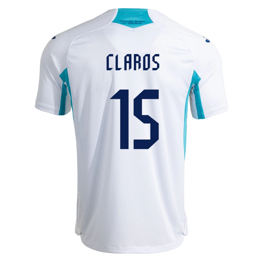 Danxen Dámské Honduras Jonathan Claros #15 Bílá Modrá Nebeská Modrá Domů Hráčské Dresy 26-28 Dres