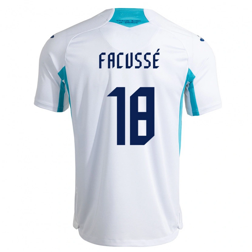 Danxen Dámské Honduras Enrique Facussé #18 Bílá Modrá Nebeská Modrá Domů Hráčské Dresy 26-28 Dres
