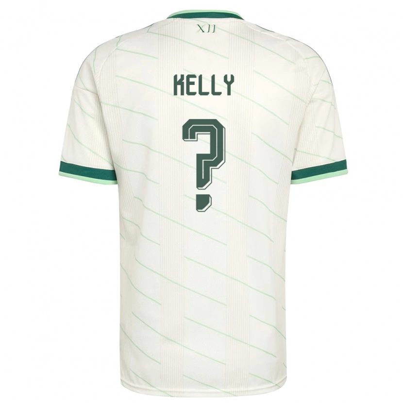 Danxen Dámské Severní Irsko Liam Kelly #0 Bílá Zelená Daleko Hráčské Dresy 26-28 Dres