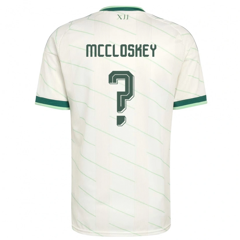 Danxen Dámské Severní Irsko Darragh Mccloskey #0 Bílá Zelená Daleko Hráčské Dresy 26-28 Dres
