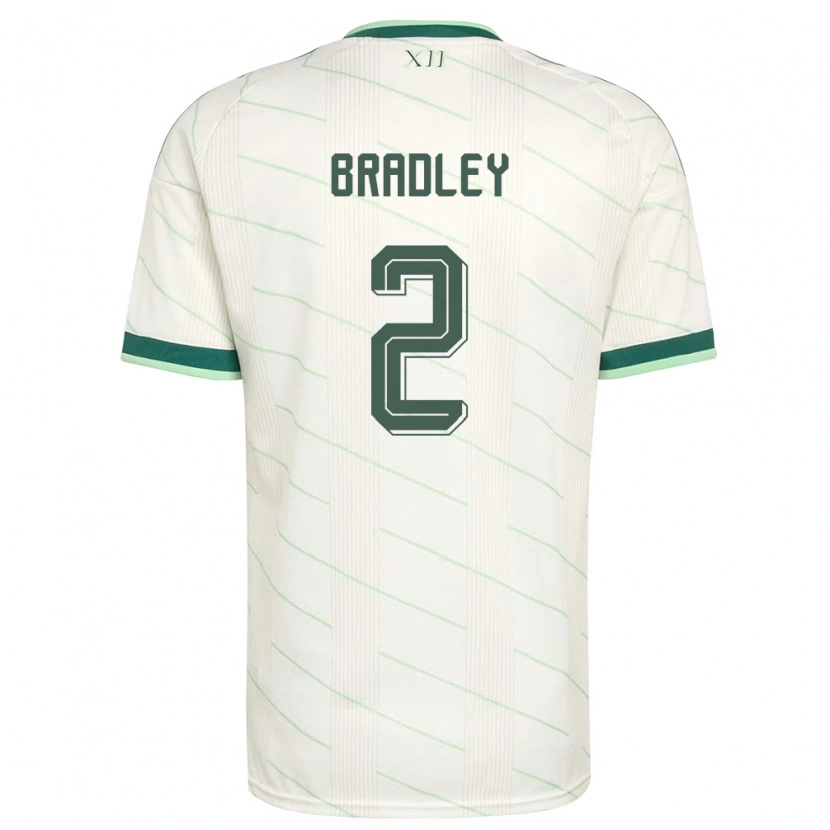 Danxen Dámské Severní Irsko Conor Bradley #2 Bílá Zelená Daleko Hráčské Dresy 26-28 Dres