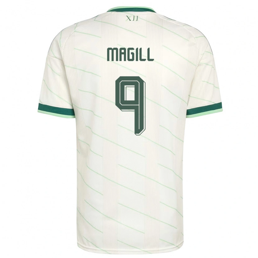Danxen Dámské Severní Irsko Simone Magill #9 Bílá Zelená Daleko Hráčské Dresy 26-28 Dres