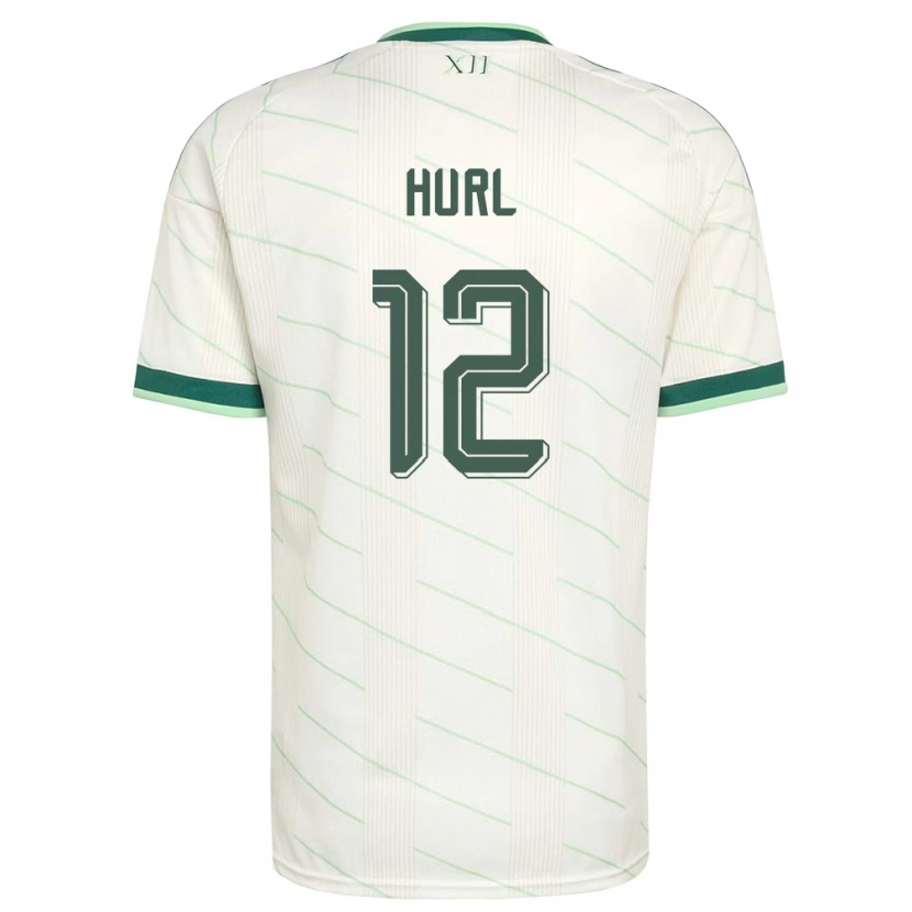 Danxen Dámské Severní Irsko Francis Hurl #12 Bílá Zelená Daleko Hráčské Dresy 26-28 Dres