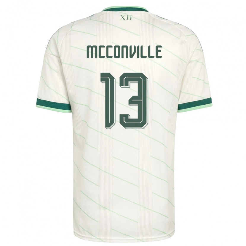Danxen Dámské Severní Irsko Ruairi Mcconville #13 Bílá Zelená Daleko Hráčské Dresy 26-28 Dres