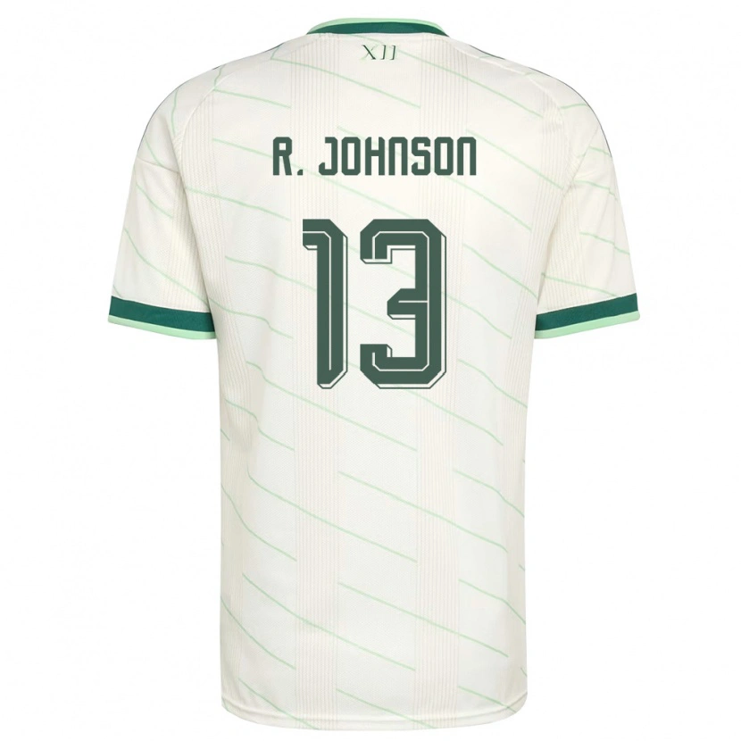 Danxen Dámské Severní Irsko Ryan Johnson #13 Bílá Zelená Daleko Hráčské Dresy 26-28 Dres