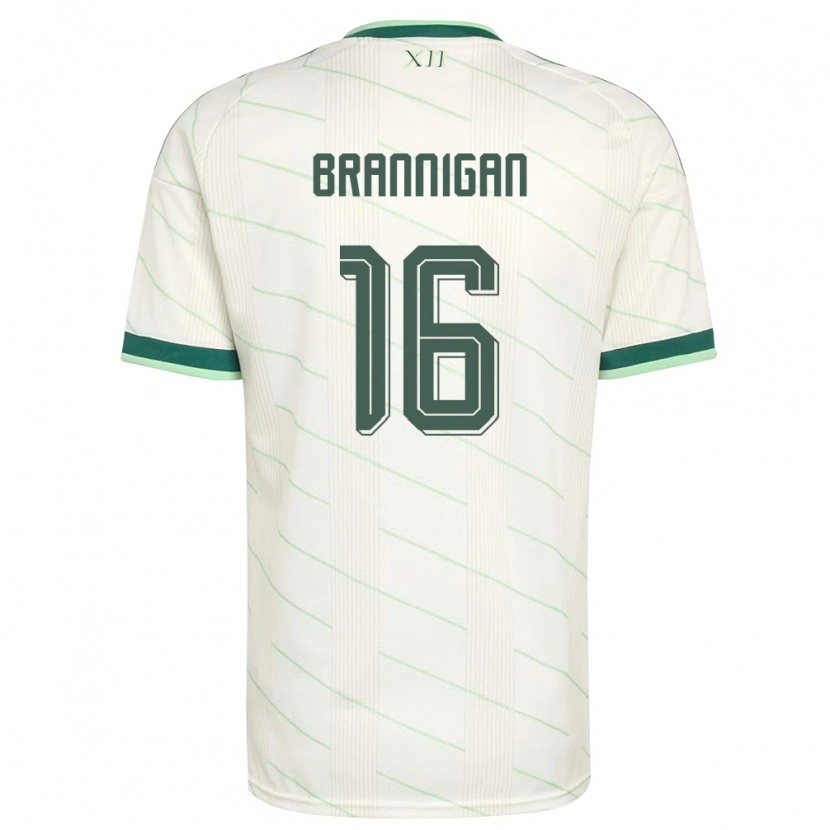 Danxen Dámské Severní Irsko Cole Brannigan #16 Bílá Zelená Daleko Hráčské Dresy 26-28 Dres