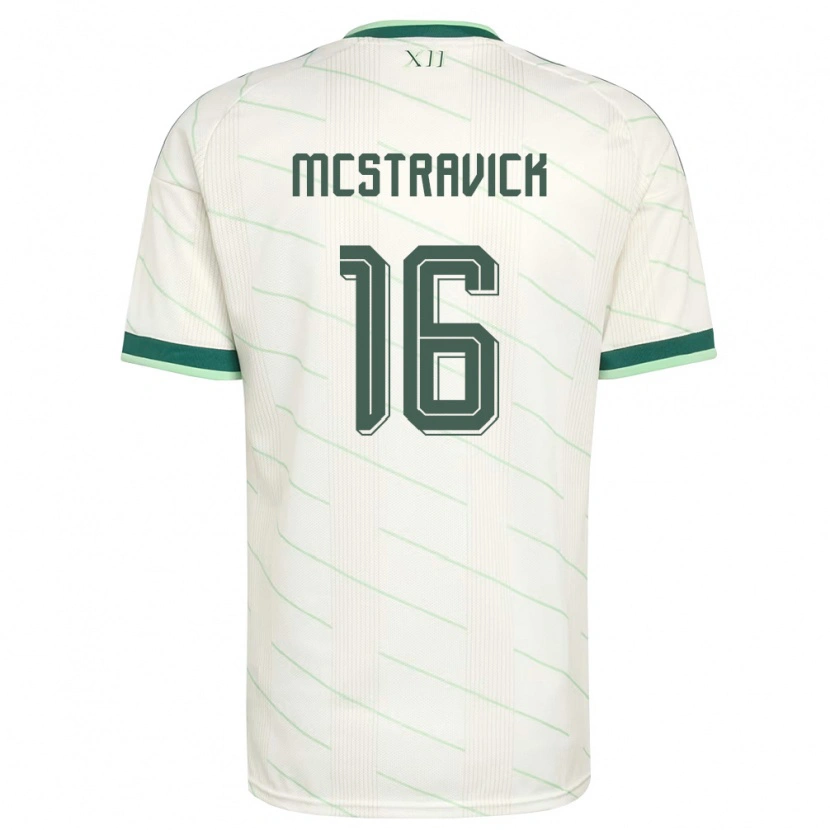 Danxen Dámské Severní Irsko Liam Mcstravick #16 Bílá Zelená Daleko Hráčské Dresy 26-28 Dres