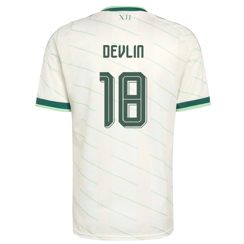 Danxen Dámské Severní Irsko Terry Devlin #18 Bílá Zelená Daleko Hráčské Dresy 26-28 Dres