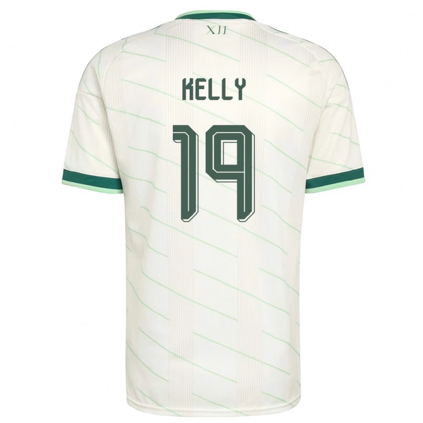 Danxen Dámské Severní Irsko Oscar Kelly #19 Bílá Zelená Daleko Hráčské Dresy 26-28 Dres
