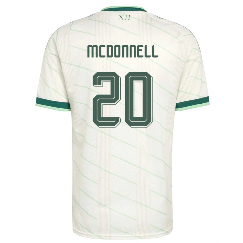 Danxen Dámské Severní Irsko Jamie Mcdonnell #20 Bílá Zelená Daleko Hráčské Dresy 26-28 Dres