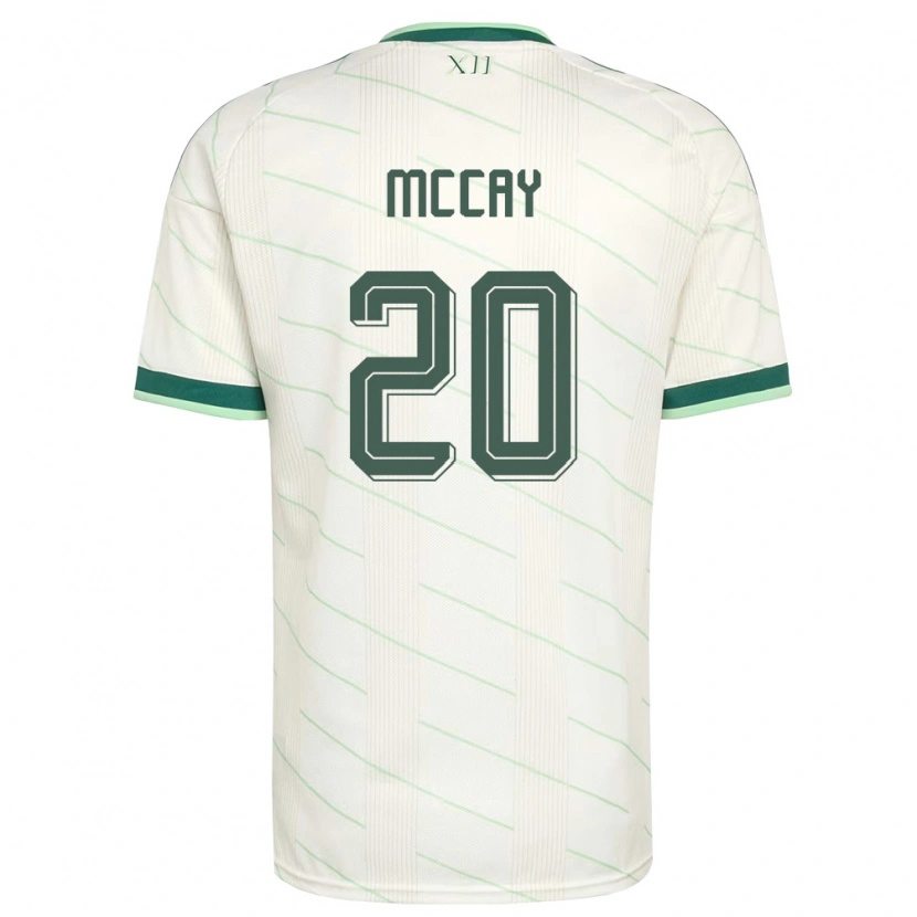 Danxen Dámské Severní Irsko Callum Mccay #20 Bílá Zelená Daleko Hráčské Dresy 26-28 Dres