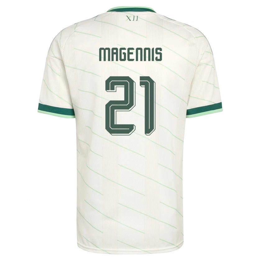 Danxen Dámské Severní Irsko Josh Magennis #21 Bílá Zelená Daleko Hráčské Dresy 26-28 Dres