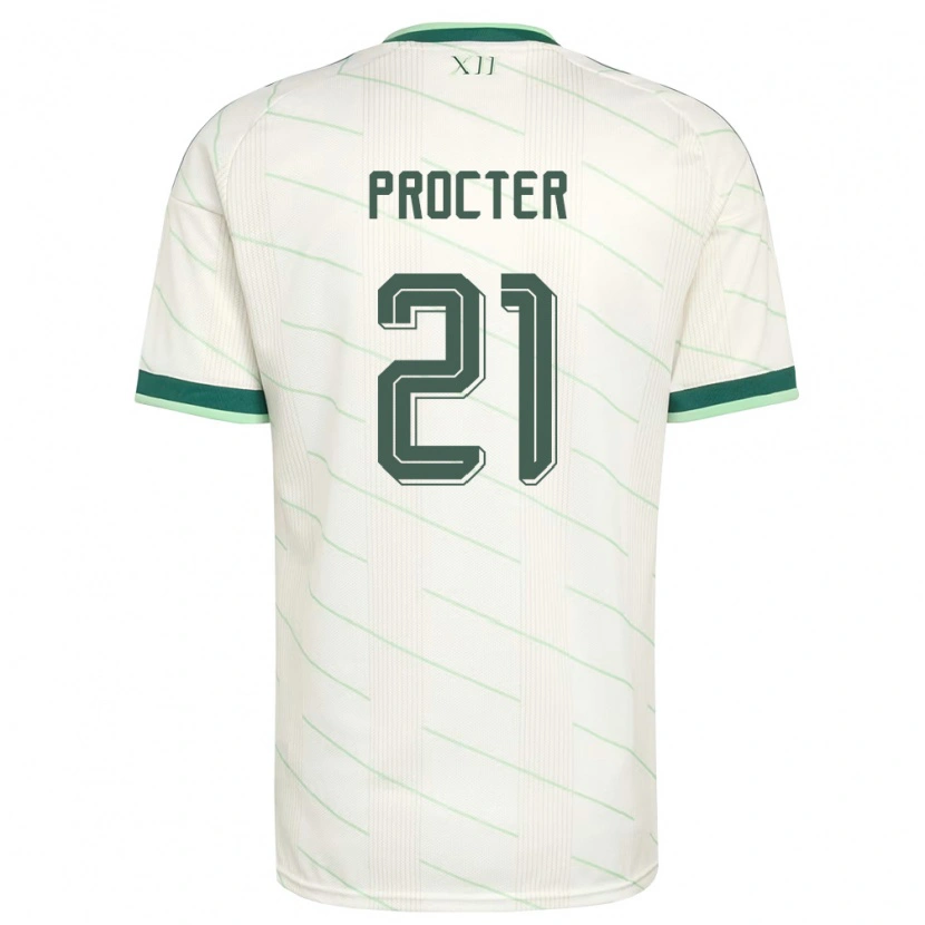 Danxen Dámské Severní Irsko Will Procter #21 Bílá Zelená Daleko Hráčské Dresy 26-28 Dres