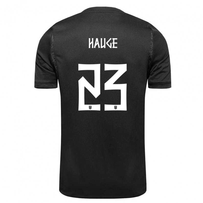 Danxen Dámské Norsko Jens Petter Hauge #23 Černá Daleko Hráčské Dresy 26-28 Dres