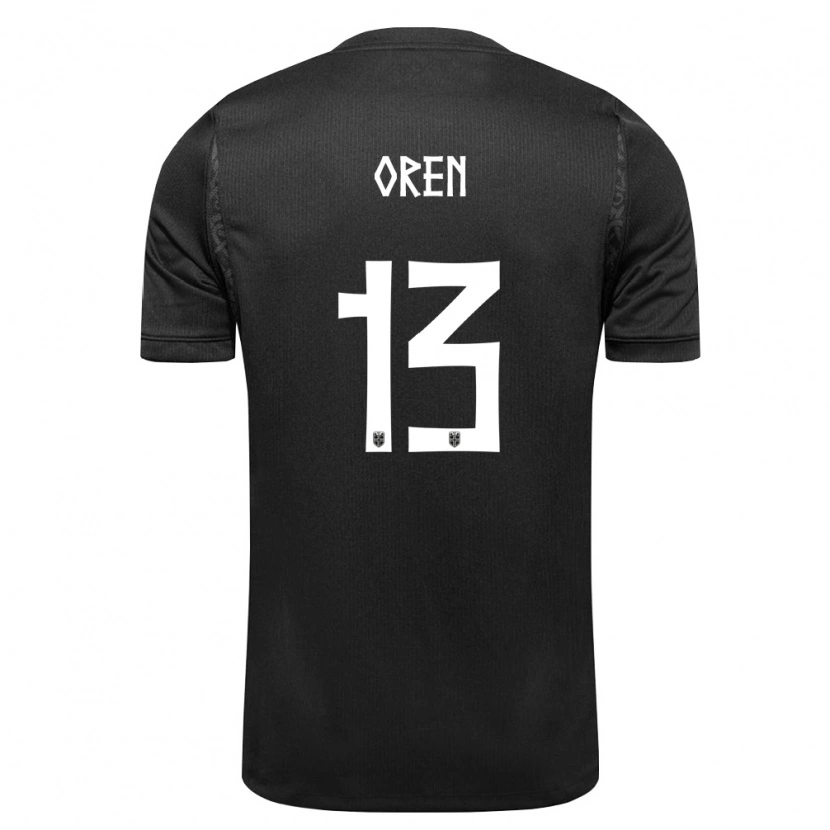 Danxen Dámské Norsko Mathias Øren #13 Černá Daleko Hráčské Dresy 26-28 Dres