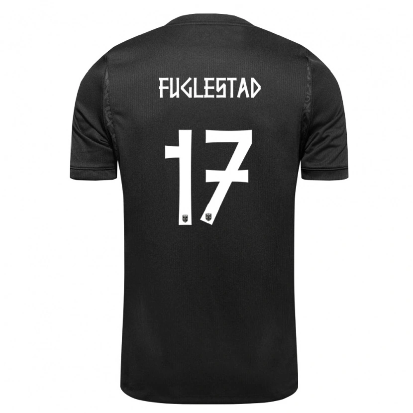 Danxen Dámské Norsko Niklas Fuglestad #17 Černá Daleko Hráčské Dresy 26-28 Dres