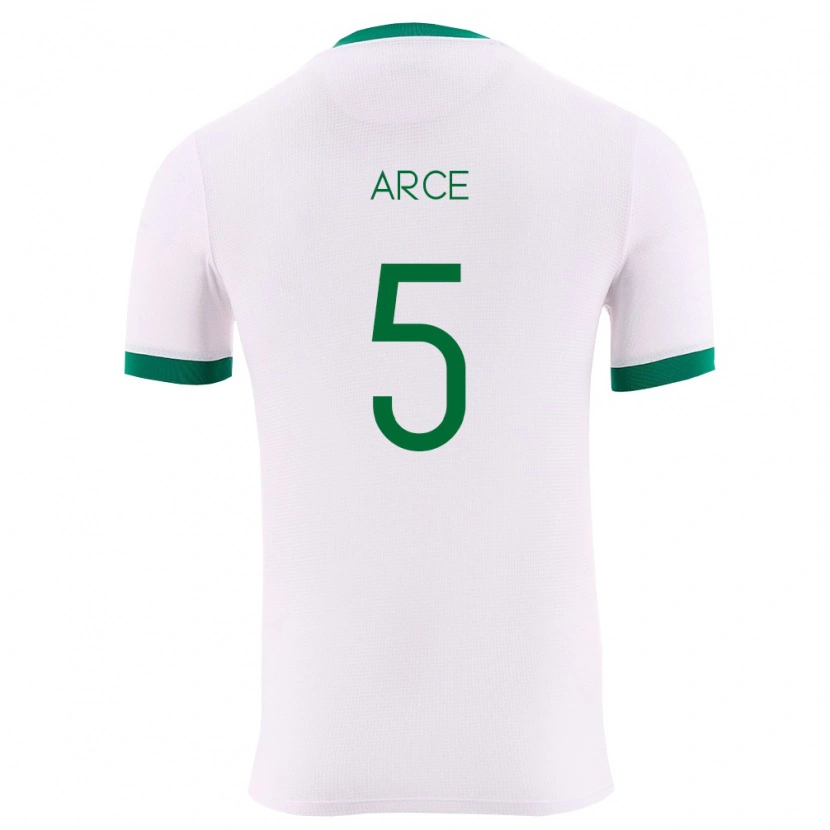 Danxen Dámské Bolívie Santiago Arce #5 Bílá Zelená Červená Daleko Hráčské Dresy 26-28 Dres