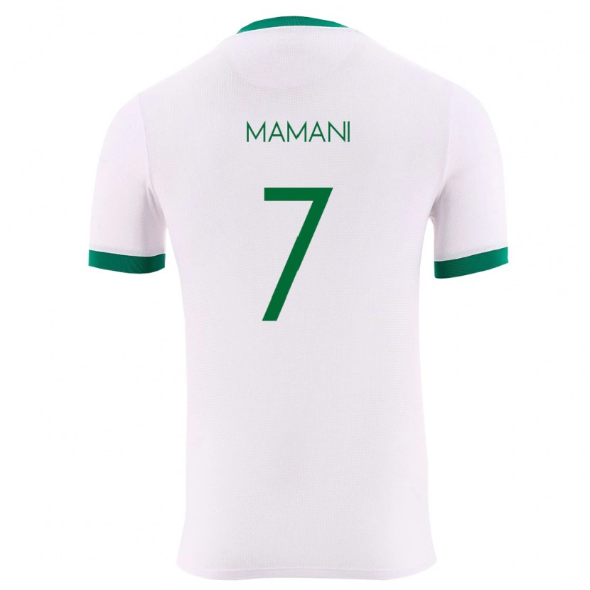 Danxen Dámské Bolívie Braian Mamani #7 Bílá Zelená Červená Daleko Hráčské Dresy 26-28 Dres