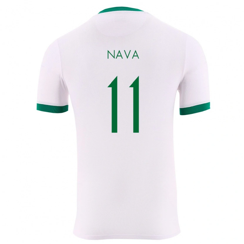 Danxen Dámské Bolívie Fernando Nava #11 Bílá Zelená Červená Daleko Hráčské Dresy 26-28 Dres