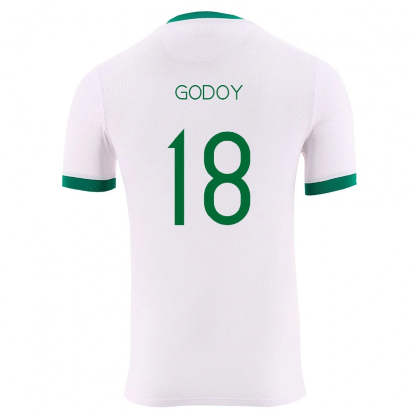 Danxen Dámské Bolívie Juan Godoy #18 Bílá Zelená Červená Daleko Hráčské Dresy 26-28 Dres