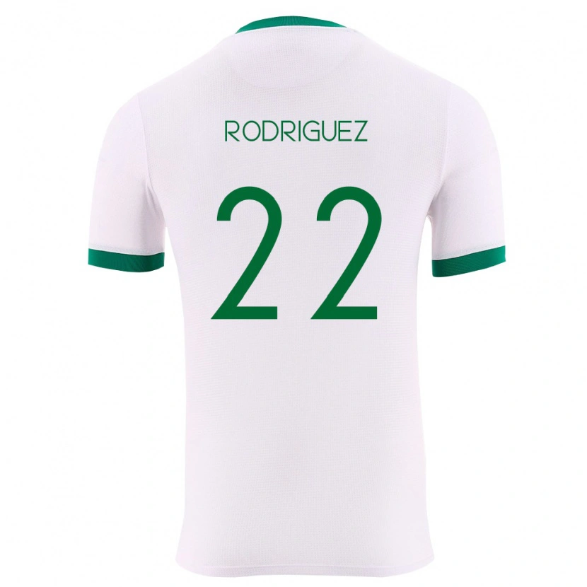 Danxen Dámské Bolívie Carlitos Rodriguez #22 Bílá Zelená Červená Daleko Hráčské Dresy 26-28 Dres