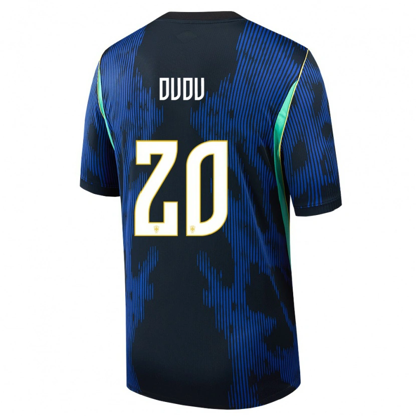 Danxen Dámské Brazílie Dudu #20 Modrá Námořnická Žlutá Daleko Hráčské Dresy 26-28 Dres