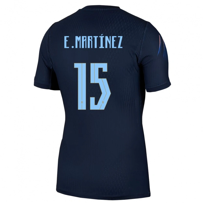 Danxen Dámské Uruguay Emiliano Martínez #15 Černá Modrá Daleko Hráčské Dresy 26-28 Dres