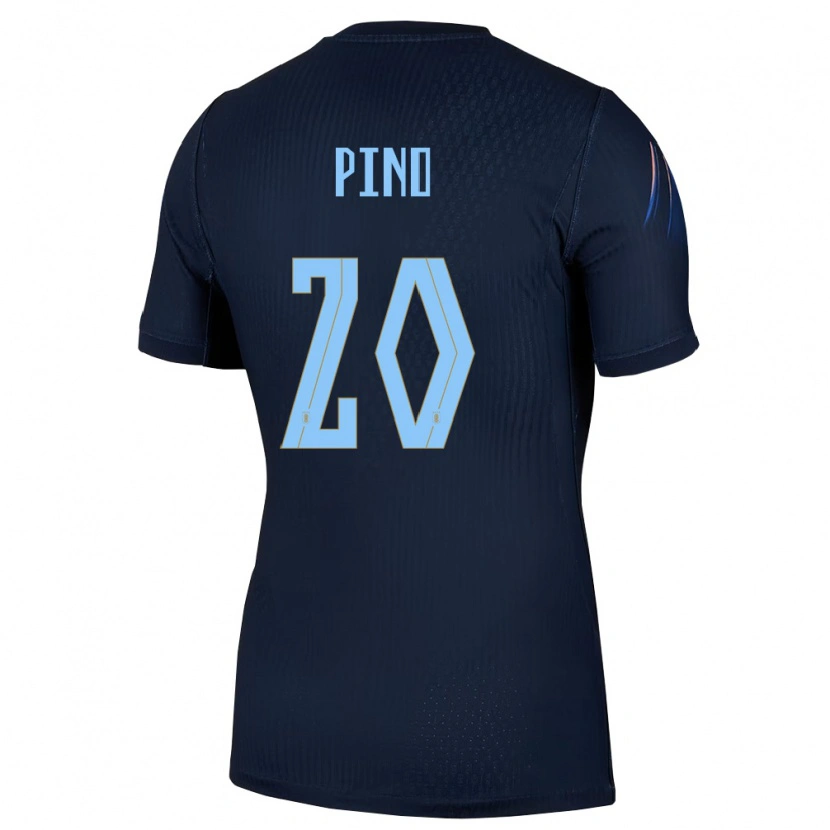 Danxen Dámské Uruguay Lucas Pino #20 Černá Modrá Daleko Hráčské Dresy 26-28 Dres