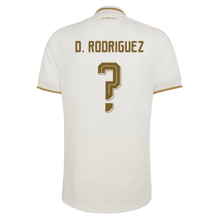 Danxen Dámské Venezuela David Rodriguez Blanco #0 Smetanová Žlutá Daleko Hráčské Dresy 26-28 Dres