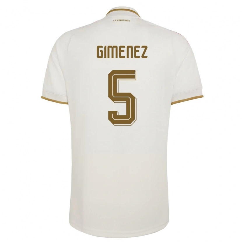 Danxen Dámské Venezuela Yenifer Giménez #5 Smetanová Žlutá Daleko Hráčské Dresy 26-28 Dres