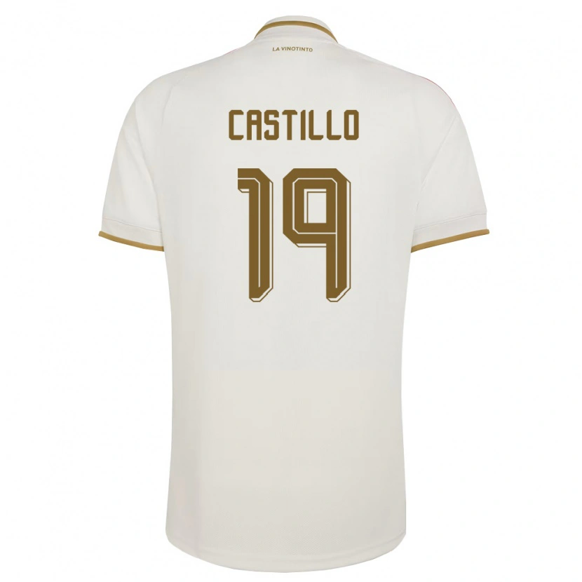 Danxen Dámské Venezuela Bryan Castillo #19 Smetanová Žlutá Daleko Hráčské Dresy 26-28 Dres