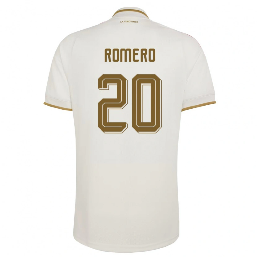 Danxen Dámské Venezuela Andrés Romero #20 Smetanová Žlutá Daleko Hráčské Dresy 26-28 Dres