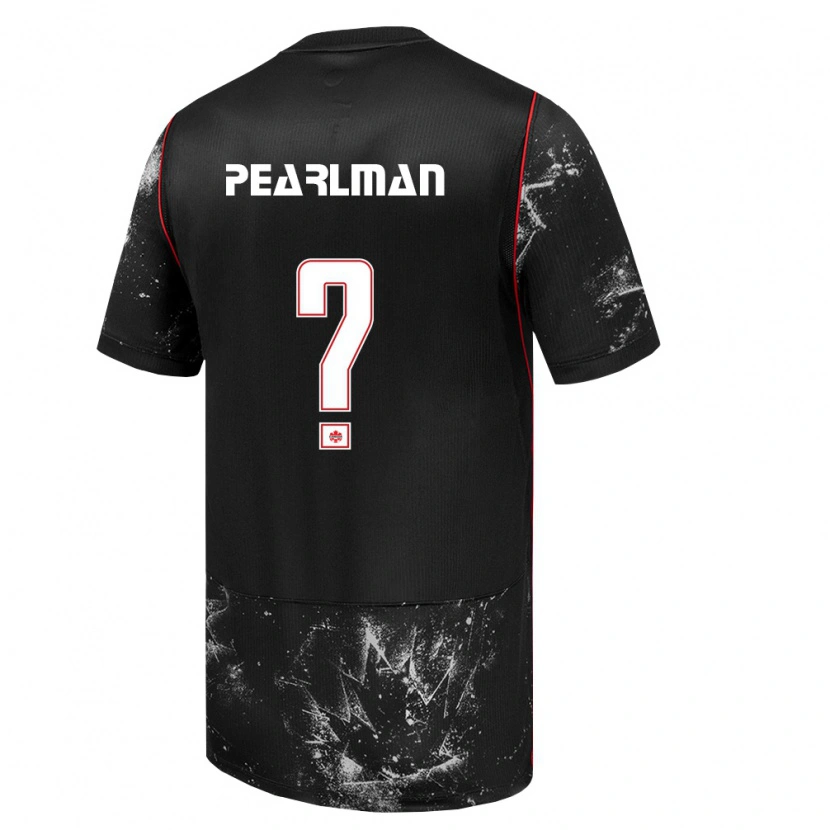 Danxen Dámské Kanada Adam Pearlman #0 Černá Bílá Červená Daleko Hráčské Dresy 26-28 Dres