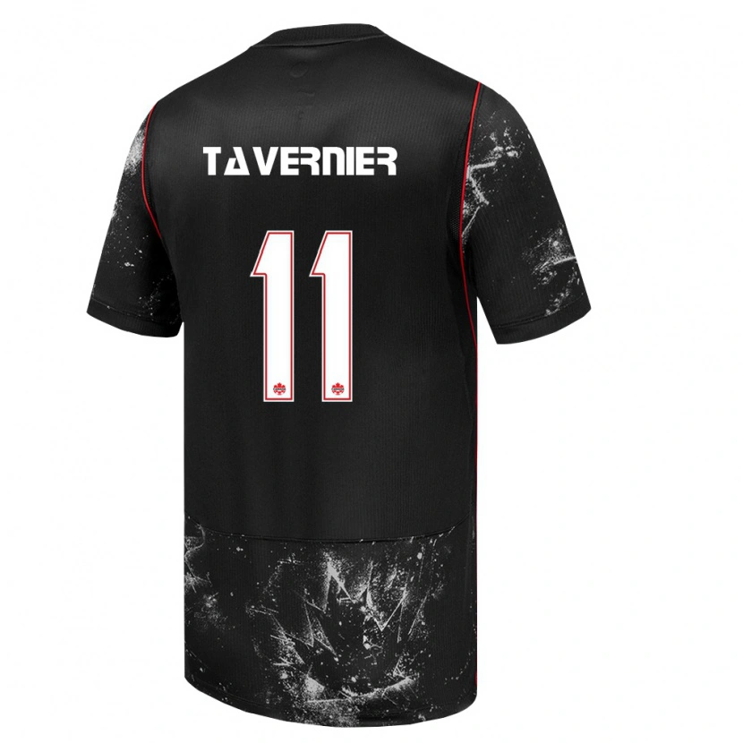 Danxen Dámské Kanada Kevaughn Tavernier #11 Černá Bílá Červená Daleko Hráčské Dresy 26-28 Dres