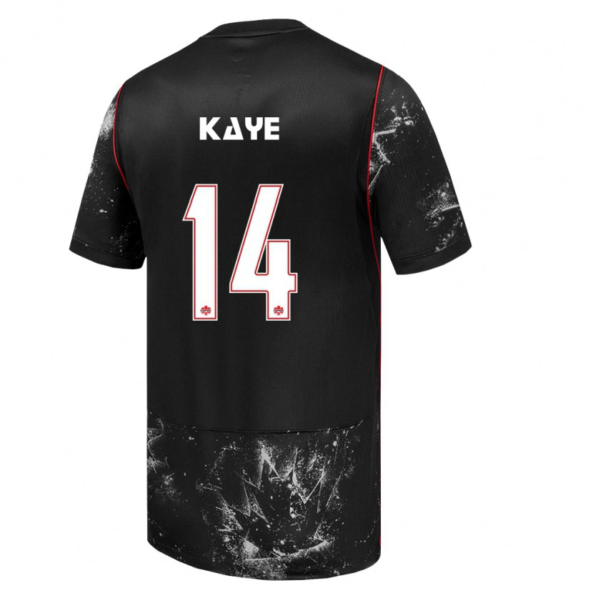 Danxen Dámské Kanada Mark Anthony Kaye #14 Černá Bílá Červená Daleko Hráčské Dresy 26-28 Dres