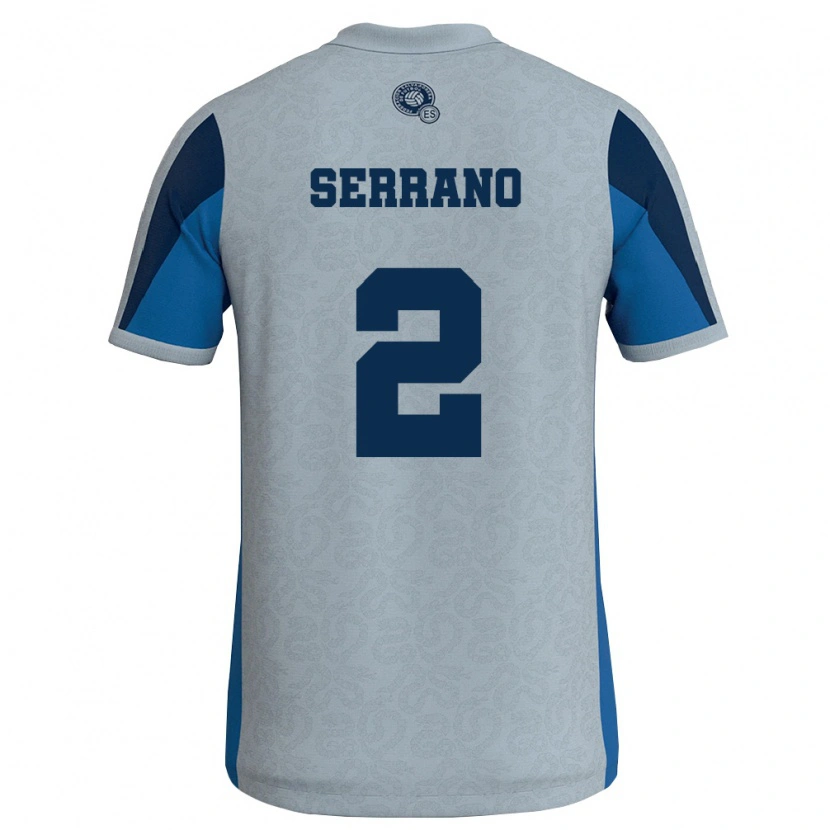 Danxen Dámské Salvador Alejandro Serrano #2 Bílá Nebeská Modrá Daleko Hráčské Dresy 26-28 Dres