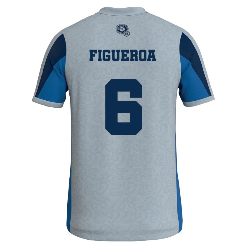Danxen Dámské Salvador Elder Figueroa #6 Bílá Nebeská Modrá Daleko Hráčské Dresy 26-28 Dres